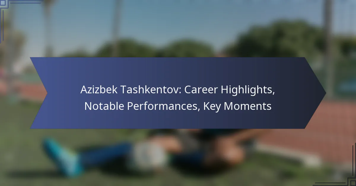 Azizbek Tashkentov: Career Highlights, Notable Performances, Key Moments