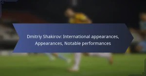 Dmitriy Shakirov: International appearances, Appearances, Notable performances