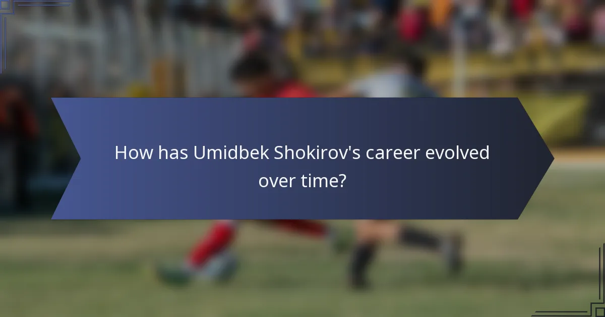How has Umidbek Shokirov's career evolved over time?